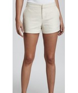 Joie Merci Women's Jean Beige Textured Linen Blend 3 Pocket Shorts Size 12 New!  - $49.50