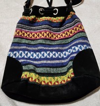 Vtg Raphahouse Aztec Hobo Bag Backpack Shoulder Dayback Carrier Bag - £12.33 GBP