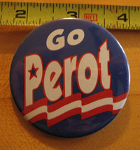 Go Perot Pinback Button - £3.83 GBP