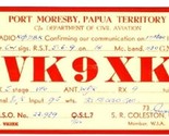 1959 QSL Port Moresby Papua Territory VK9XK - $8.91