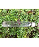 Rare Vintage Owens embossed glass Toothbrush holder with lid - $20.00