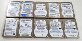 Lot of 10 Mixed Major Brands 640GB 2.5&quot; Internal Laptop Hard Drives HDD ... - £44.42 GBP