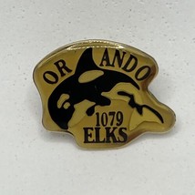 Orlando Florida Shamu Elks Lodge 1079 Benevolent Protective Order Enamel Hat Pin - £7.68 GBP