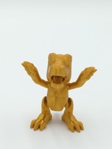 AGUMON Digimon Figure 3D Printed Flexi Articulated Figure Gold 3.5&quot; - £19.02 GBP