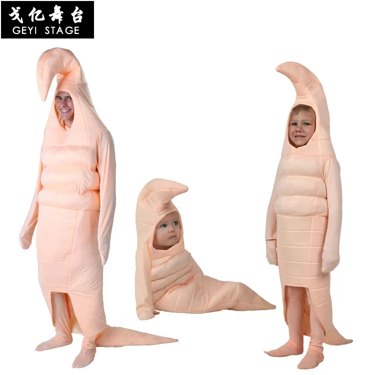 Ay school stage performance parent child costume adult toddler good worm earthworm doll thumb200