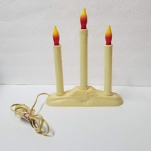 Electric Candolier Christmas Dripping Wax Window Candle Vintage 3 Light - £16.51 GBP