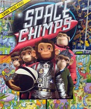 Space Chimps (A Look &amp; Find Book) by Caleb Burroughs / Full Color Hardcover - £2.72 GBP