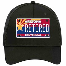 Arizona Centennial Retired Novelty Black Mesh License Plate Hat - £22.80 GBP