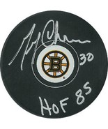 Gerry Cheevers Boston Bruins Hockey Puck HOF 85 HOF 85 - £30.24 GBP