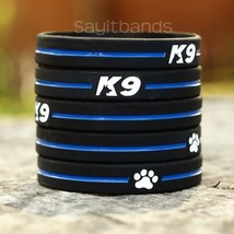 Set of K9 Wristbands - K-9 Bracelets - Thin Blue Line Canine Police Brac... - £6.91 GBP+