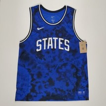 Nike USA United States Size L National Soccer Basketball Jersey Blue DN1134-452 - £47.94 GBP