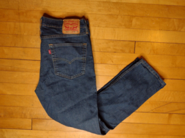 Levis 511 Jeans Mens 36x30 Slim Fit Blue Jeans Denim Straight - £17.57 GBP