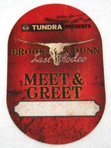BROOKS &amp; DUNN 2010 Last Rodeo Concert Tour MEET &amp; GREET Satin Pass COUNT... - £7.76 GBP