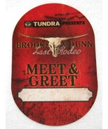 BROOKS &amp; DUNN 2010 Last Rodeo Concert Tour MEET &amp; GREET Satin Pass COUNT... - €8,51 EUR