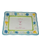 Hallmark 6X8&quot; Kimberly Hodges Ceramic Floral Frame Holds 4X6&quot; Photo - £10.19 GBP