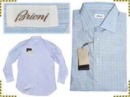 Brioni Men&#39;s Shirt Xl Hand Made In Italy !Bargain Price¡ BN10 T1P - £143.63 GBP