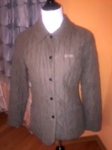 EUC BARBOUR Womens Brown Quilted Jacket SZ US 4 Casual - $103.95