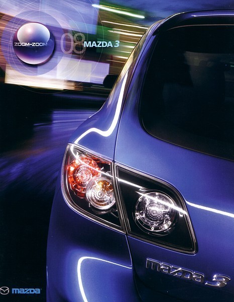 2008 Mazda 3 MAZDA3 brochure catalog 08 US MAZDASPEED - £6.33 GBP