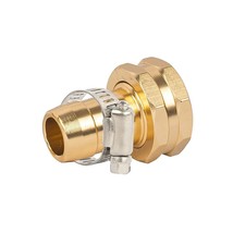 Garden Hose Repair Connector with Clamps 5/8&quot; Barb x 3/4&quot; Female Thread - £4.59 GBP