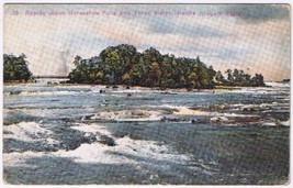 Postcard Rapids Above Horseshoe Falls &amp; Three Sisters Islands Niagara Falls - £3.10 GBP