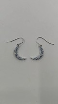 Samuel Aaron Encrusted CZ Moon Earrings, Sterling - $17.95