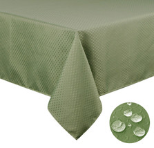 Tektrum 70&quot;X70&quot; Square Waffle Tablecloth - Stain Resistant - Light Sage Green - £19.14 GBP