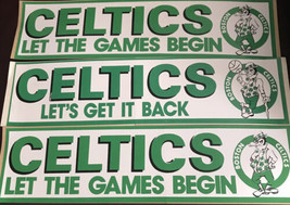 Lotto Di 3 Vintage Boston Celtics Paraurti Adesivo Nuovo Vecchio Azione Basket - £7.01 GBP