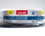 Maxell DVD-R 4.7GB Write-Once 16x Recordable Disc Spindle 15PK by Maxell... - $9.49