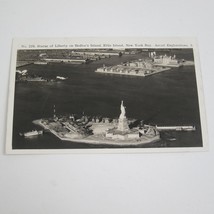 Real Photo Postcard RPPC New York City Statue of Liberty Ellis Island Vintage - £15.68 GBP