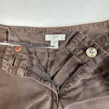 J Jill Cargo Crop Pants Womens 10 Petite Brown Tencell/Lyocell Casual Le... - $17.99
