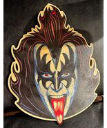 Gene Simmons of Kiss original artwork on 1/2 inch birch plywood size 12"... - $70.00