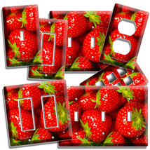 Red Strawberries Light Switch Wall Plates Outlet Kitchen Dining Room Home Decor - £9.43 GBP+