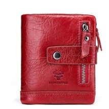 Humerpaul HU828 UNISEX Wallet Genuine Cowhide Leather/Wear-Resistant, Waterproof - £33.18 GBP