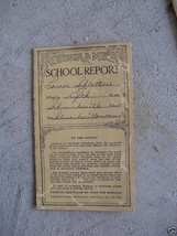Unique 1900 5th Grade Report Card PA  LOOK - £14.24 GBP