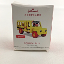 Hallmark Keepsake Ornament Fisher Price Little People School Bus Miniature 2018 - £39.43 GBP
