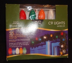 Holiday Time Christmas Xmas Indoor Outdoor C9 Light Bulb String Lights D... - £35.19 GBP