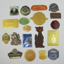 Vintage Advertising Embossed Labels Foil Seals Lot 19 Gold Seal Seeds Ph... - £14.96 GBP