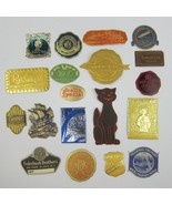 Vintage Advertising Embossed Labels Foil Seals Lot 19 Gold Seal Seeds Ph... - £14.96 GBP