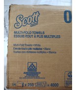 New, Scott 01804 Multi-Fold Absorbency Pockets Towels White 16x250=4000 ... - £52.78 GBP