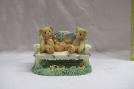 Cherished Teddies TWO BEARS ON BENCH Event Bear Figurine - $29.95