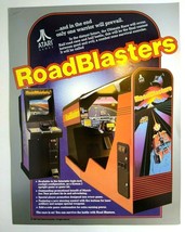 Roadblasters Arcade FLYER Original 1987 Retro Game Video Paper Art Promo - £57.68 GBP