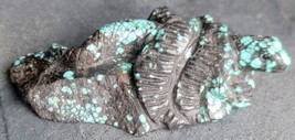 Carved Cloud Mountain Turquoise Lizard Fetish / Effigy Handmade Natural - £116.77 GBP