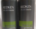 Redken Men Go Clean Shampoo &amp; Finish Up Conditioner Set 33.8 Oz. Each - £174.08 GBP