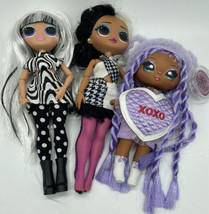 Two LOL Dolls White Black Hair &amp; New An An Surprise Doll Purple Hair - £12.77 GBP