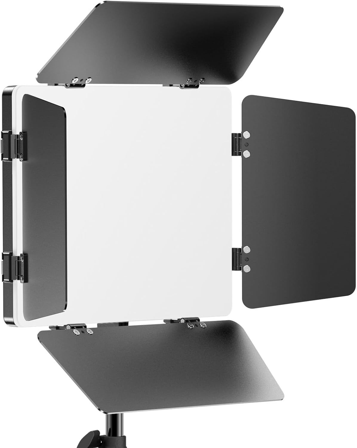 D30 Led Video Light With Barn Door, 20W 2400Lux Studio Light, Camera Light - $43.20