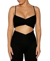 MSRP $42 The Nw Crisscross Cropped Top Black Size XL - £7.69 GBP