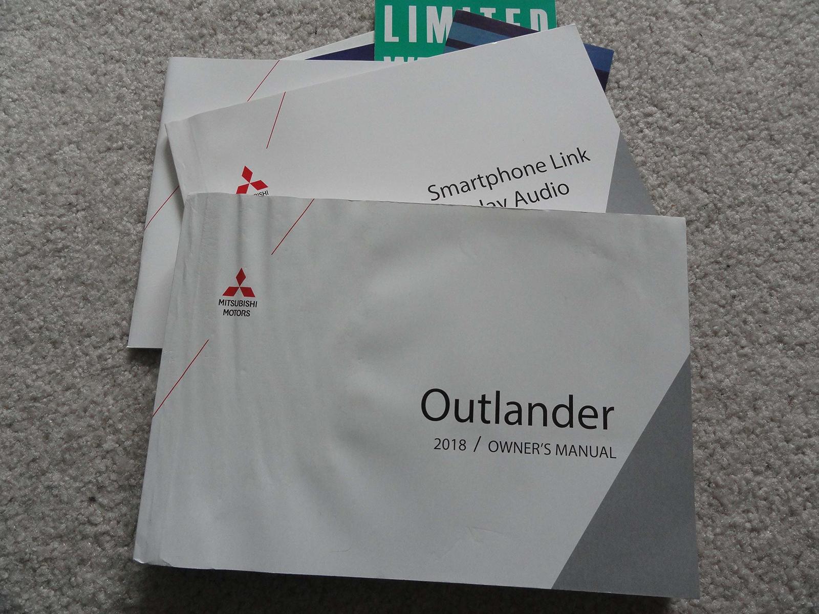 2018 Mitsubishi Outlander Owners Manual [Paperback] Mitsubishi - $85.26