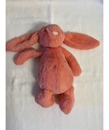 Jellycat Bashful Bunny Rare Plush Strawberry Rose Pink Stuffed Animal Me... - £38.53 GBP