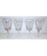 STUNNING VINTAGE SET OF 4 WATERFORD CRYSTAL LISMORE 5 7/8&quot; CLARET WINE G... - £78.77 GBP