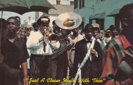 Negro Funeral Just A Closer Walk With Thee Band Postcard C37 - £2.40 GBP